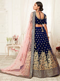 Bride In Blue Lehenga