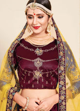 Maroon Lehenga