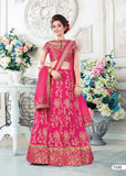 Net & Jacquard Silk Lehenga