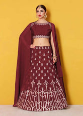 Designer Embroidered Art Silk Lehenga Choli