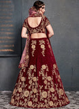 Velvet Lehenga Bridal