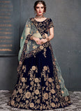Velvet Lehenga