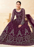 Party Wear Heavy Embroidered Net Anarkali Suit