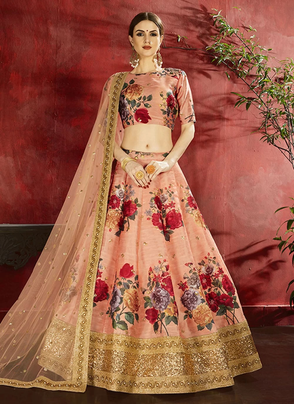 Floral Design Lehenga