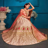 Peach Bridal Lehenga Online