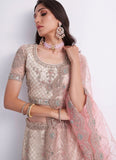 Premium Off White Heavy Embroidered Net Designer Lehenga