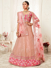 Golden Pink Bridal Lehenga