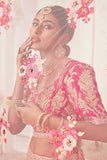 Golden Pink Bridal Lehenga