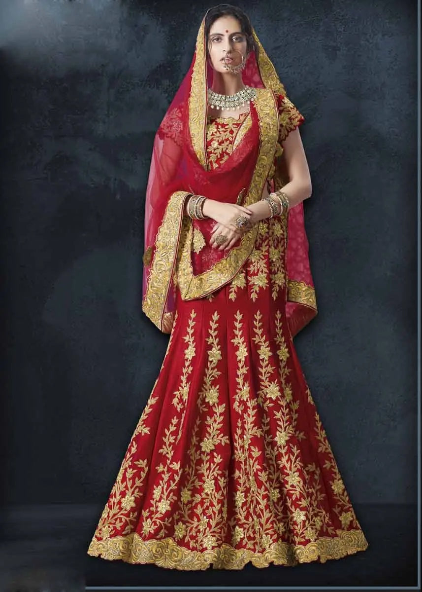 Bridal Lehenga In Red