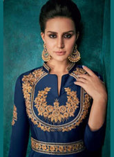 Blue Gown For Wedding