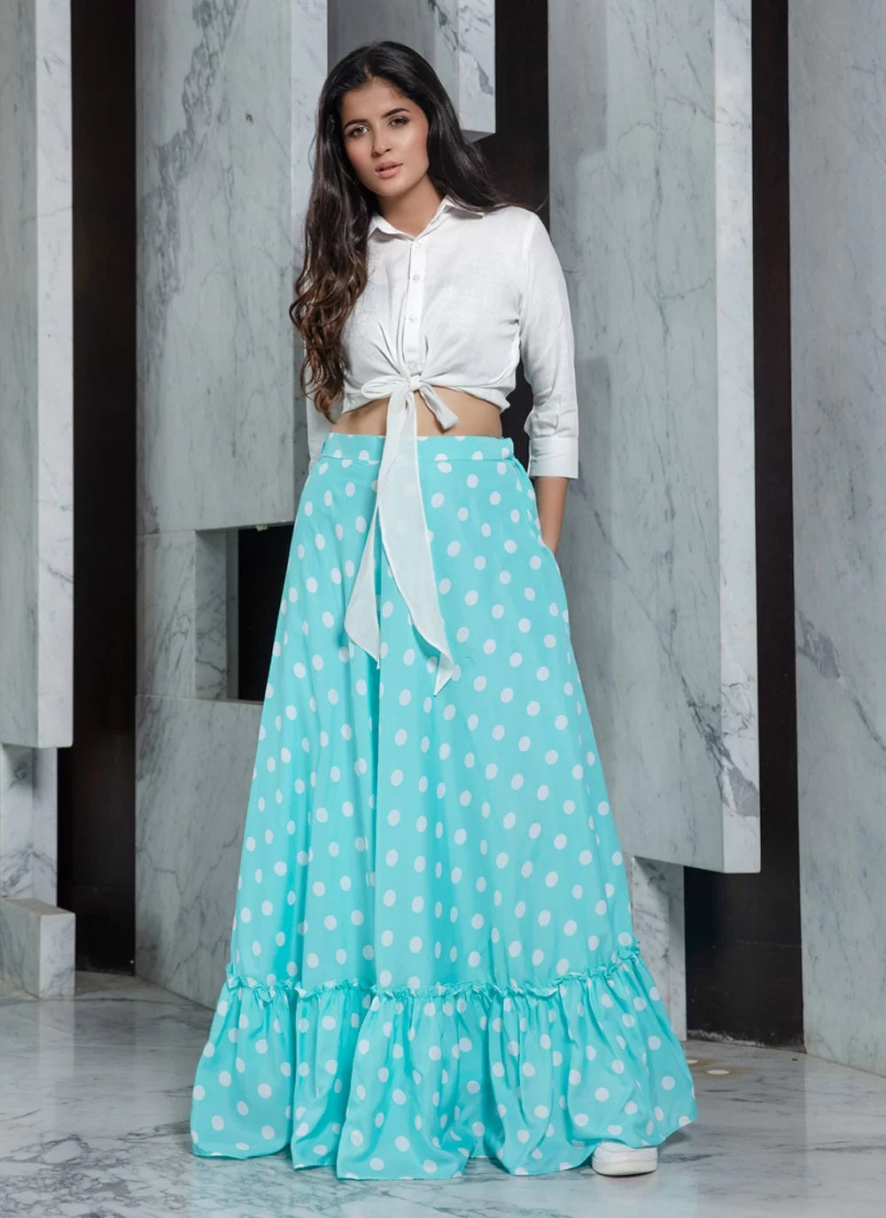 Lehenga With Crop Tops
