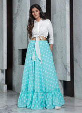 Lehenga With Crop Tops