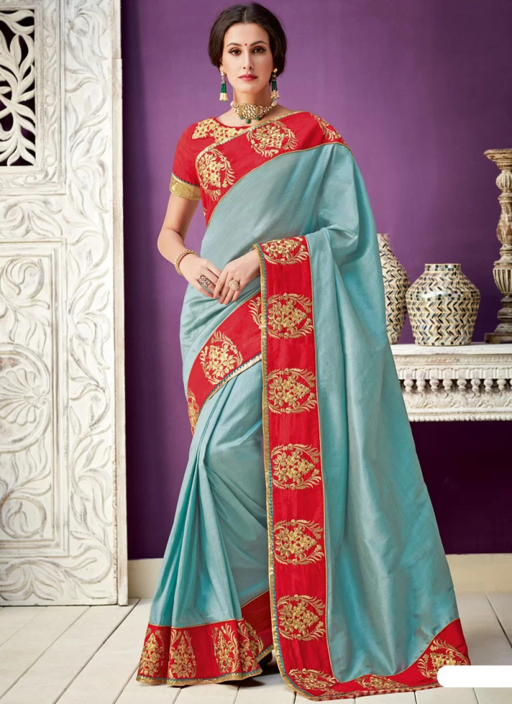 Silk Party Wear Saree