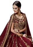 Maroon Lehenga