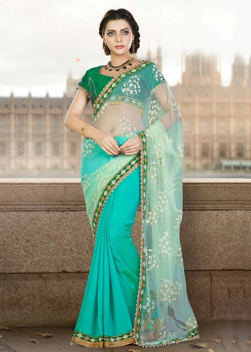 Designer Net Saree