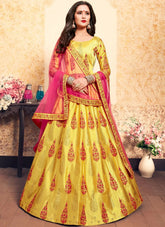 yellow lehenga