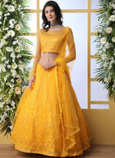Designer Net Lehengas