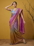 festive designer saree with traditional gotapatti craftsmanship