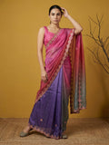 festive designer saree with traditional gotapatti craftsmanship