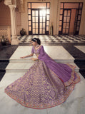 Elegant Purple Bridal Lehenga – Festive & Wedding Collection - Gunj Fashion