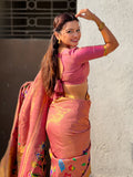 festive tissue silk saree with heritage paithani craftsmanship
