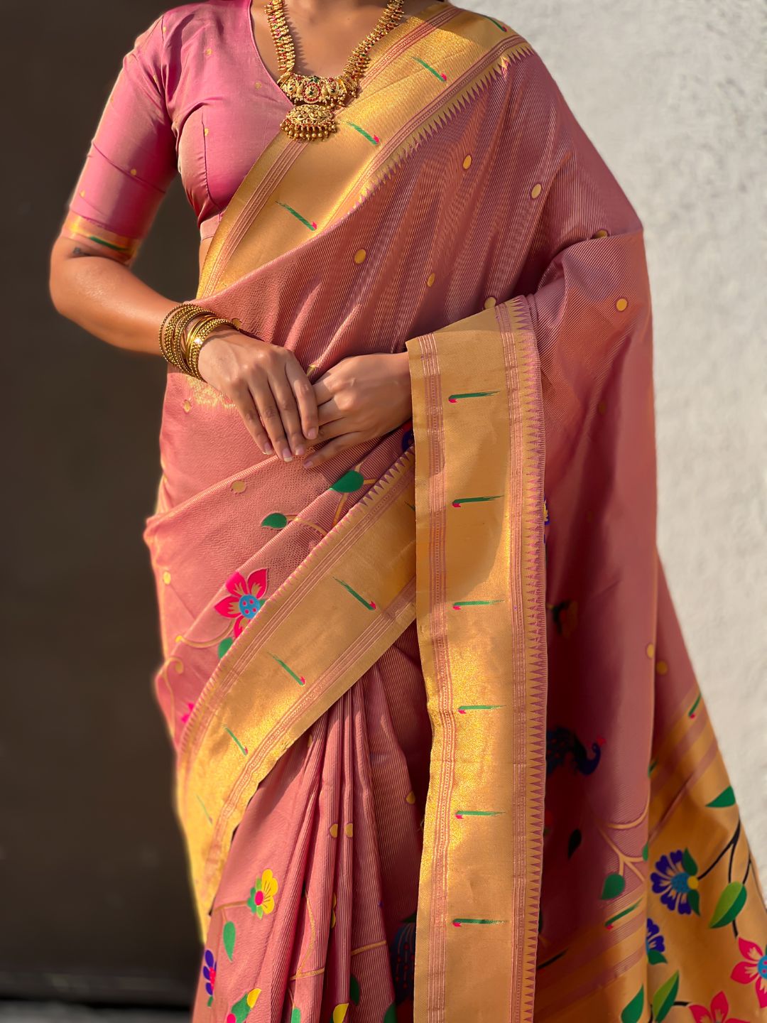 premium bamboo tissue silk saree for weddings and celebrations