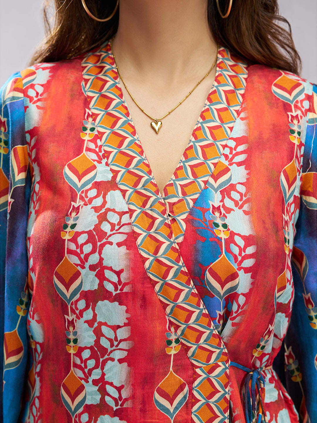 Navy Blue Luxury Muslin Silk Designer Co-Ord Set for Women