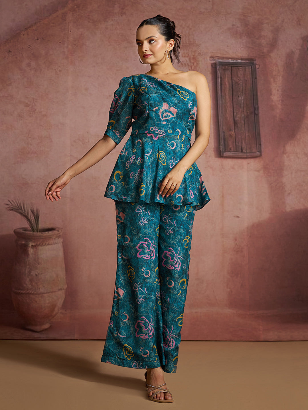 Luxury Designer Blue Co-Ord Set for Party & Festive Wear
