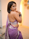 Sunita in our Banarasi Satin Silk Zari Woven Saree