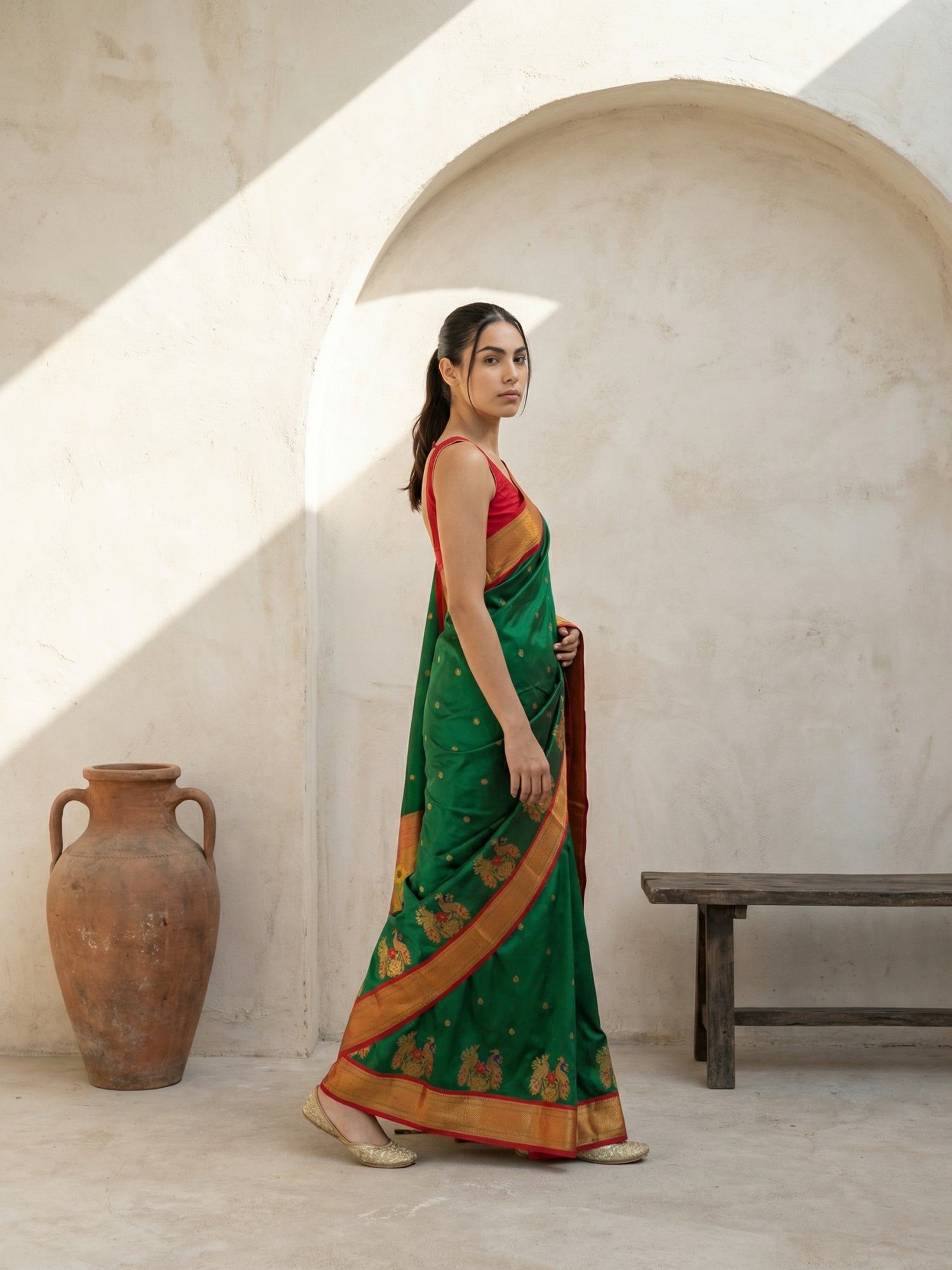 designer paithani saree perfect for weddings and celebrations