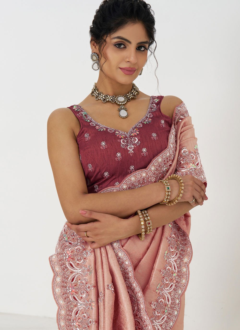 Royal Banarasi patch adds a heritage touch saree