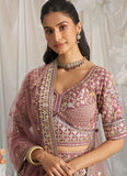 Designer Lavender Lehenga with Net Dupatta