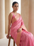 zari woven floral silk saree