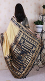 Chickoo Soft Silk Zari Woven Warli Art Traditional Saree