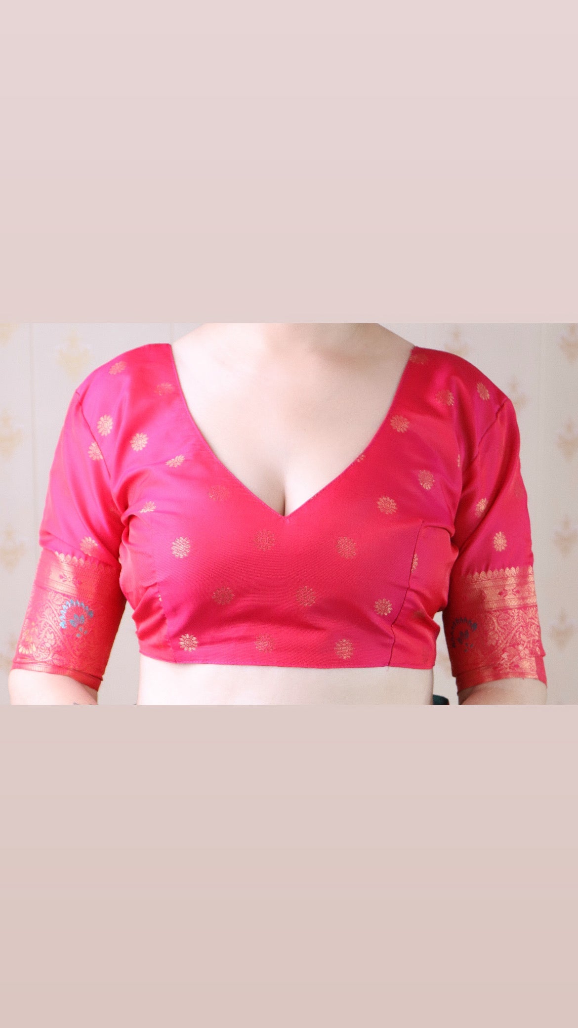 Pink Banarasi Jaal Soft Silk Gold Zari Meenakari Woven Saree