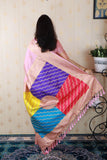 Baby Pink Soft Silk Banarasi Multicolor Pallu Zari Woven Saree