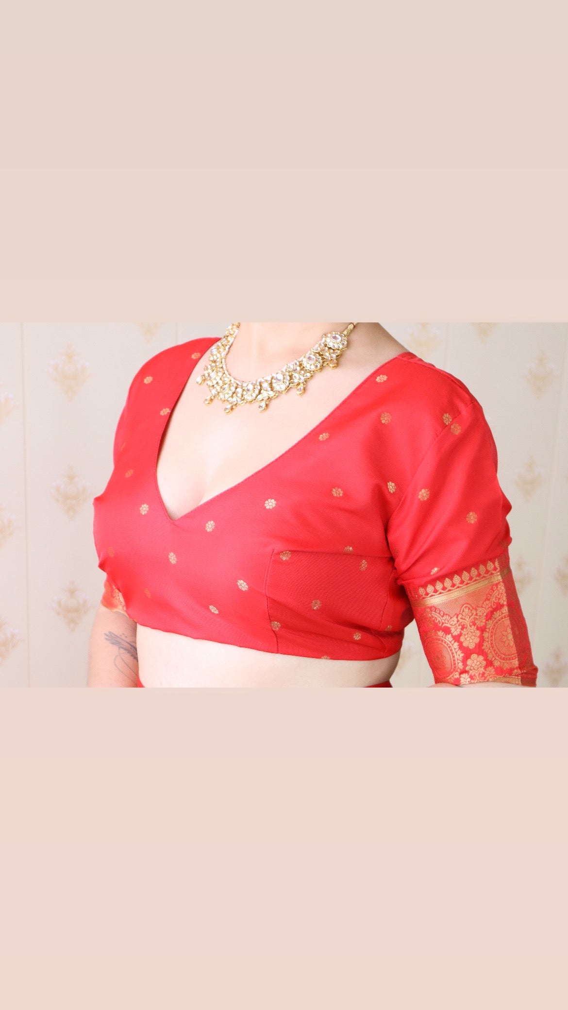 Red Soft Silk Banarasi Multicolor Pallu Zari Woven Saree