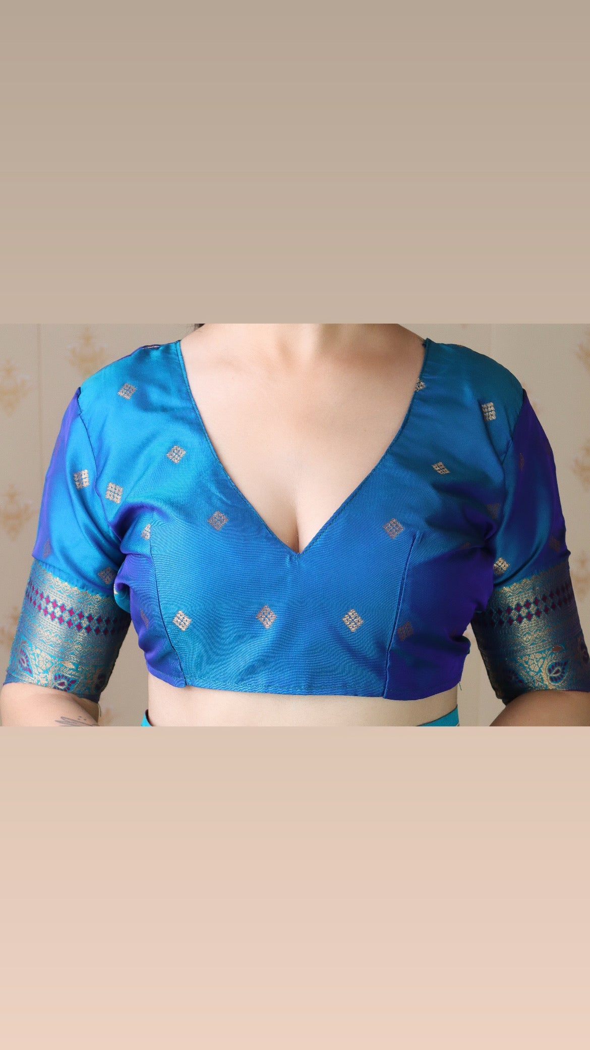 Purple Soft Silk Banarasi ZigZag Meenakari Zari Woven Saree