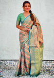 Rama Original Dharmavaram Leheriya Silk Zari Woven Saree