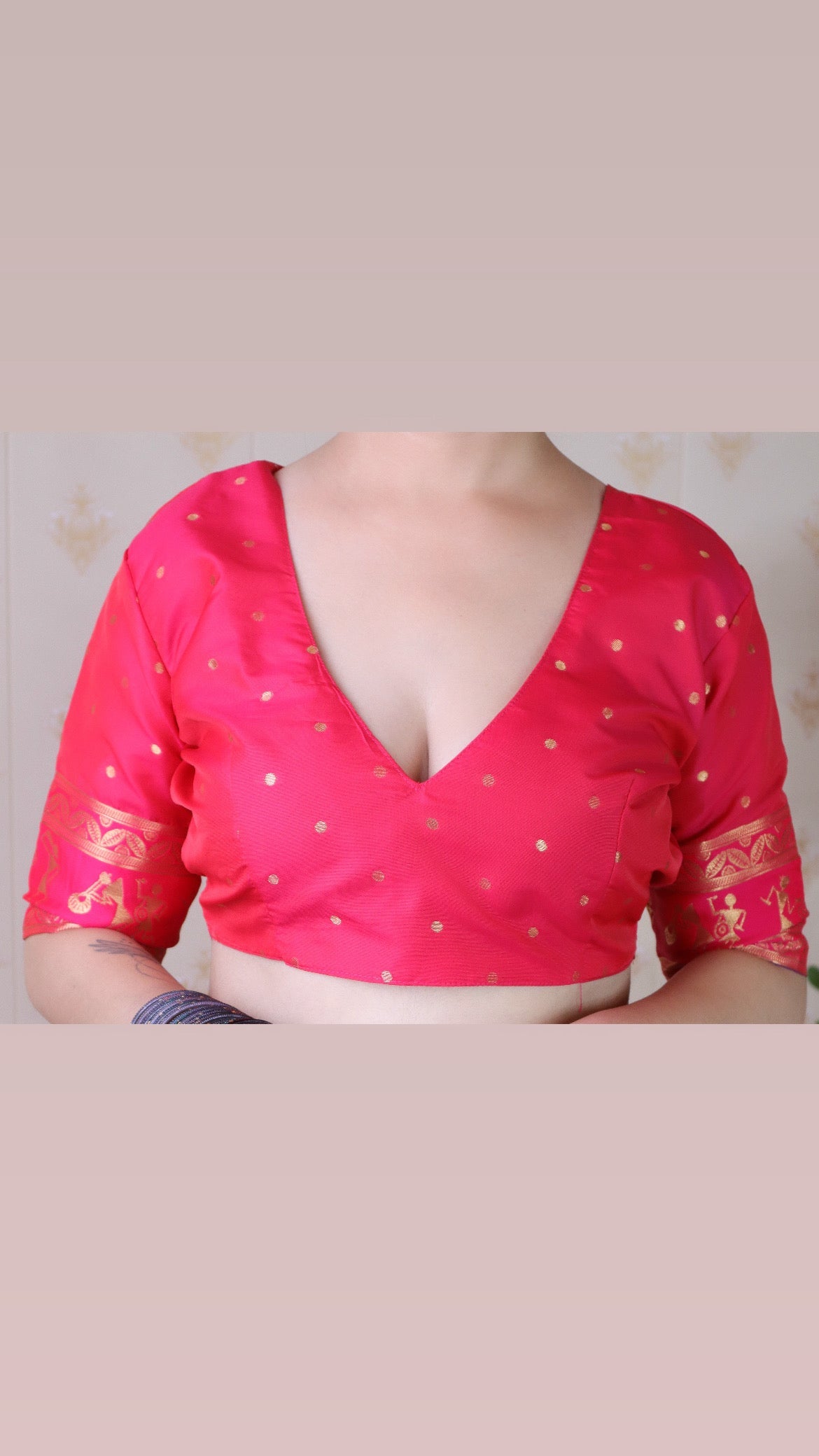 Purple Soft Silk Zari Woven Warli Art Traditional Saree