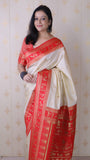 Cream Soft Silk Zari Woven Warli Art Traditional Saree