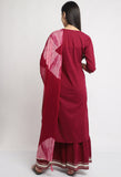 Pure Cambric Cotton Embroidered Kurta Set With Dupatta