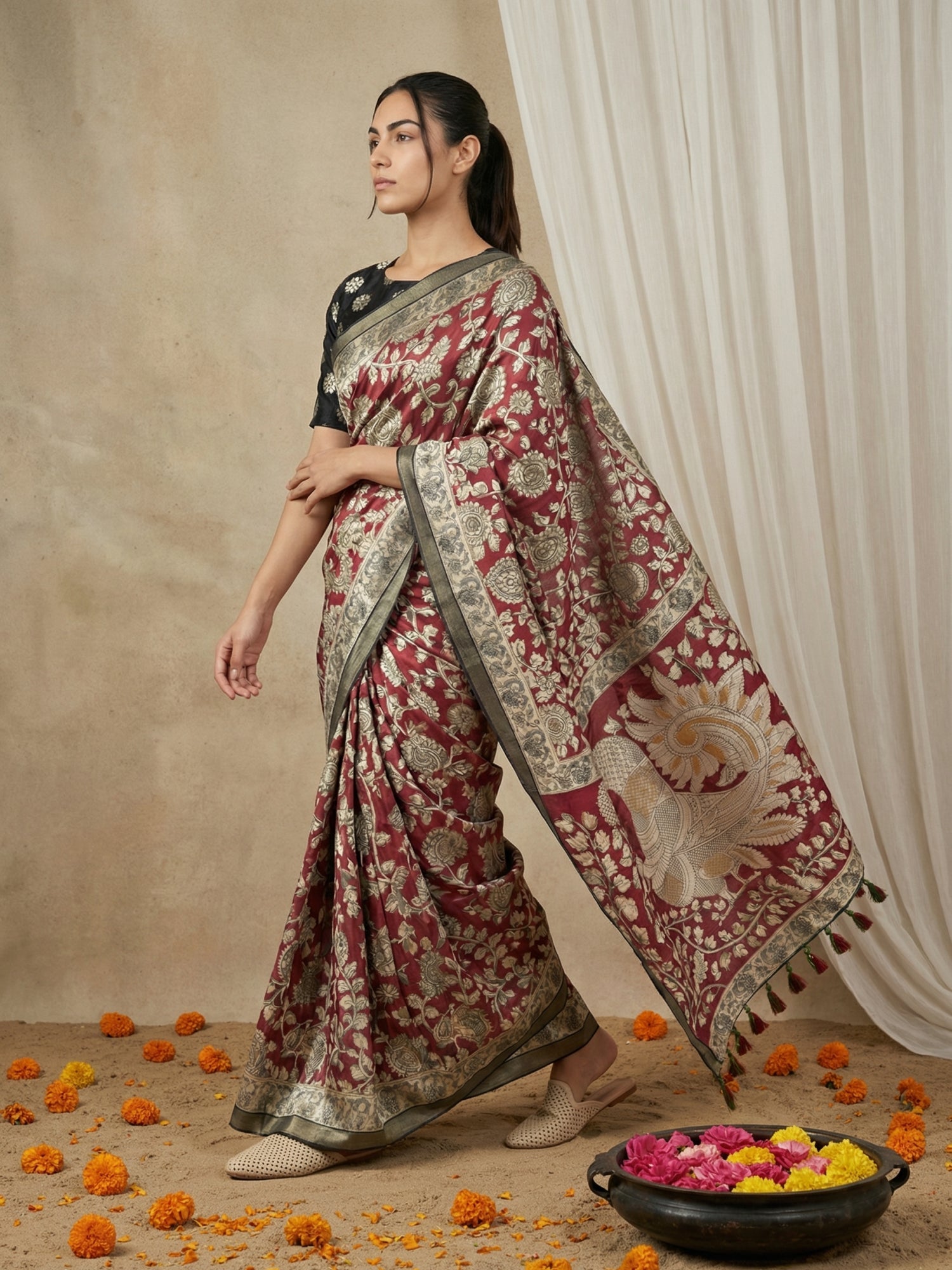 designer silk saree perfect for weddings and cultural celebrations