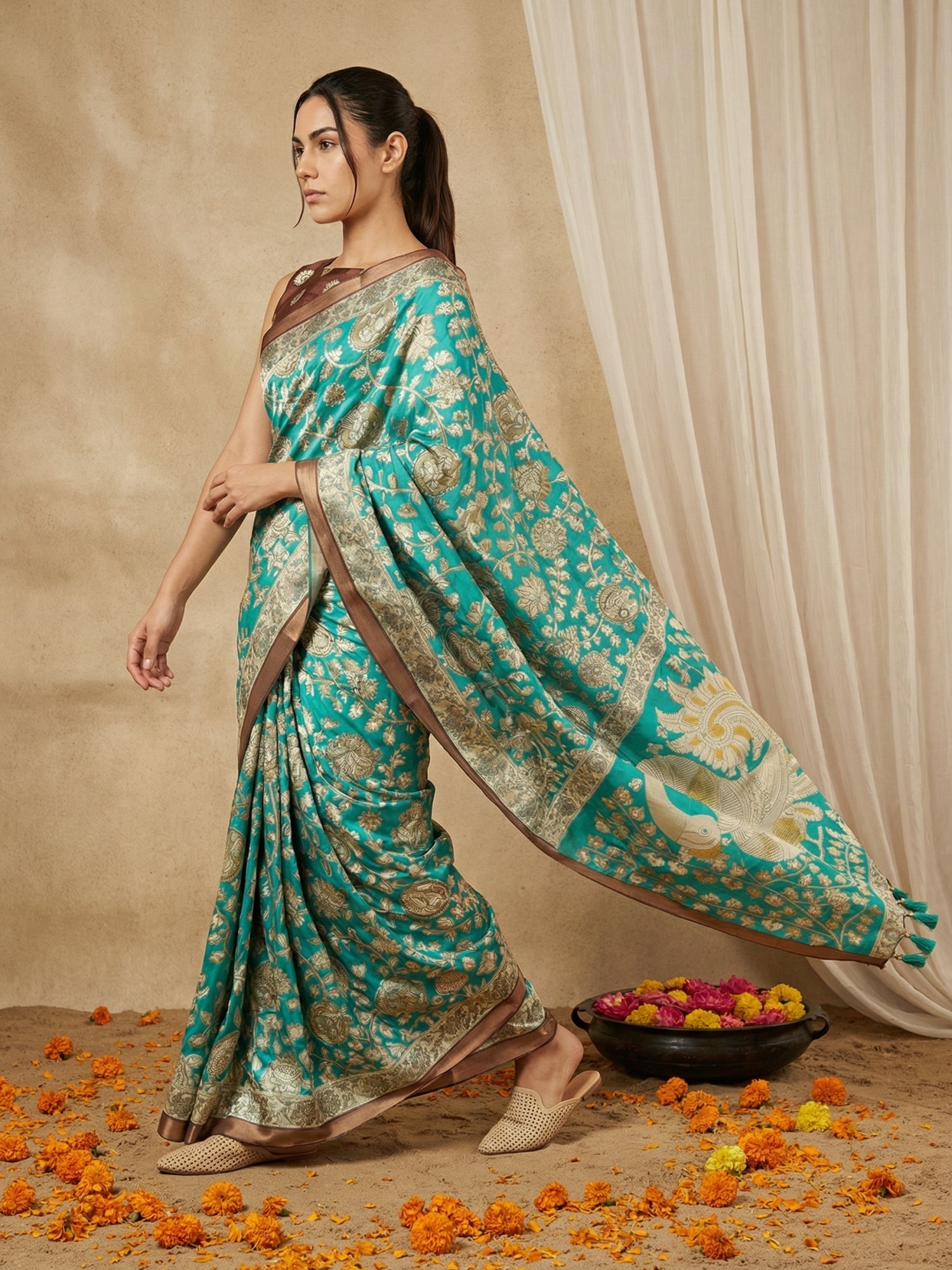 designer silk saree perfect for weddings and cultural celebrations