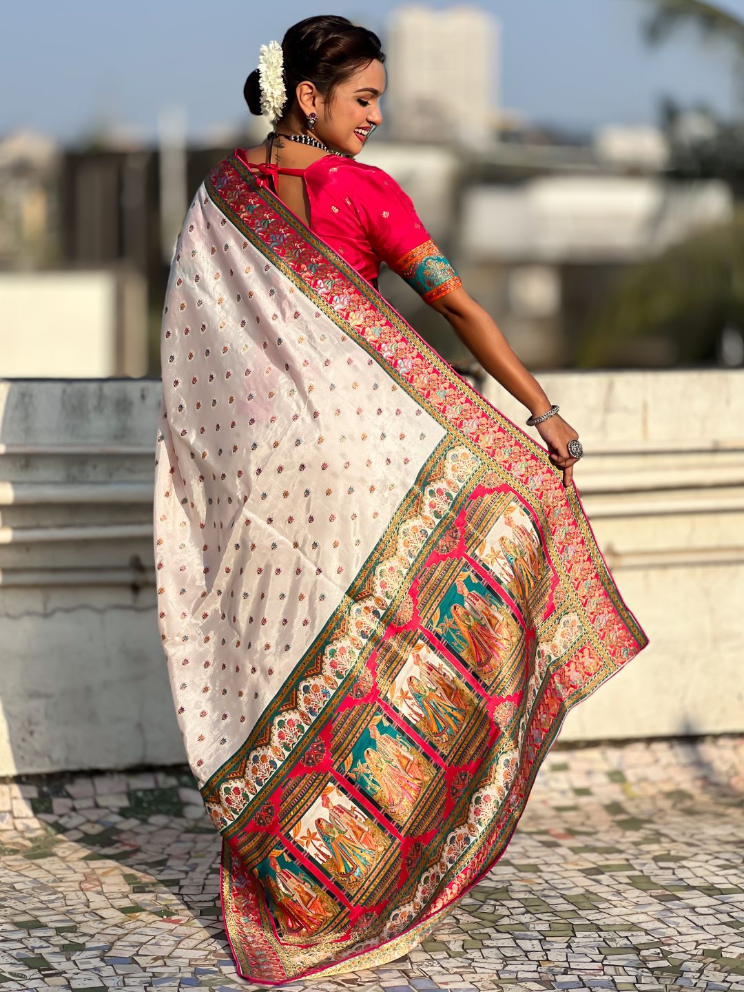 luxury viscose silk saree perfect for weddings and celebrations
