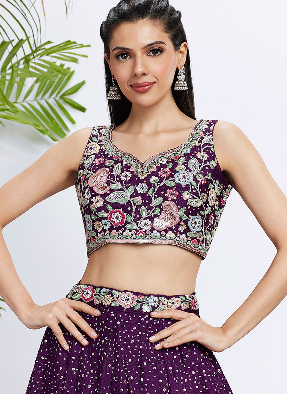 Floral Sangeet Lehenga for Bridesmaids