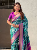 traditional silk saree with rich pichwai pallu and elegant border