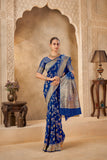 Majestic Blue Saree – Timeless Grace with Regal Appeal - Gunj Fashion
