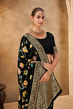 Classic Black Saree – Timeless Party Wear - Gunj Fashion