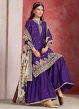 Premium chinon silk palazzo set for festive wear